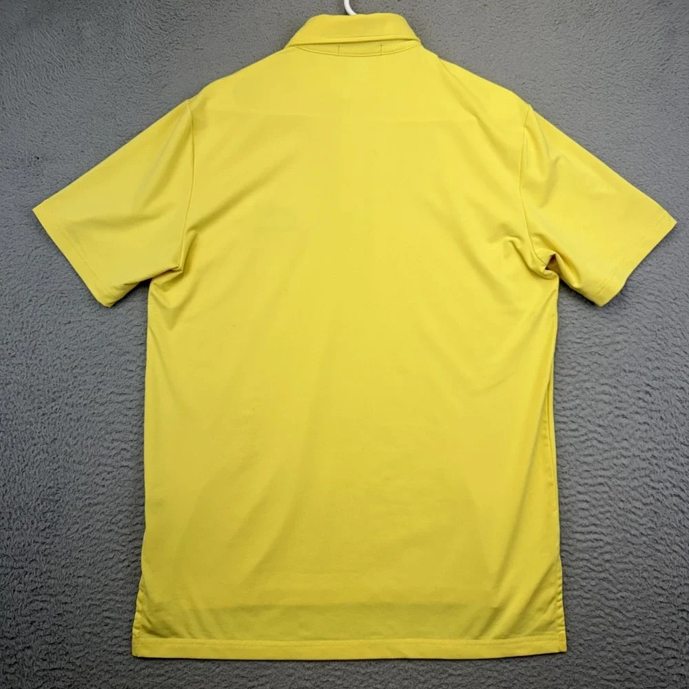 RLX Ralph Lauren Shirt Mens Small Yellow Keeneland Golf Polo Wicking Performance